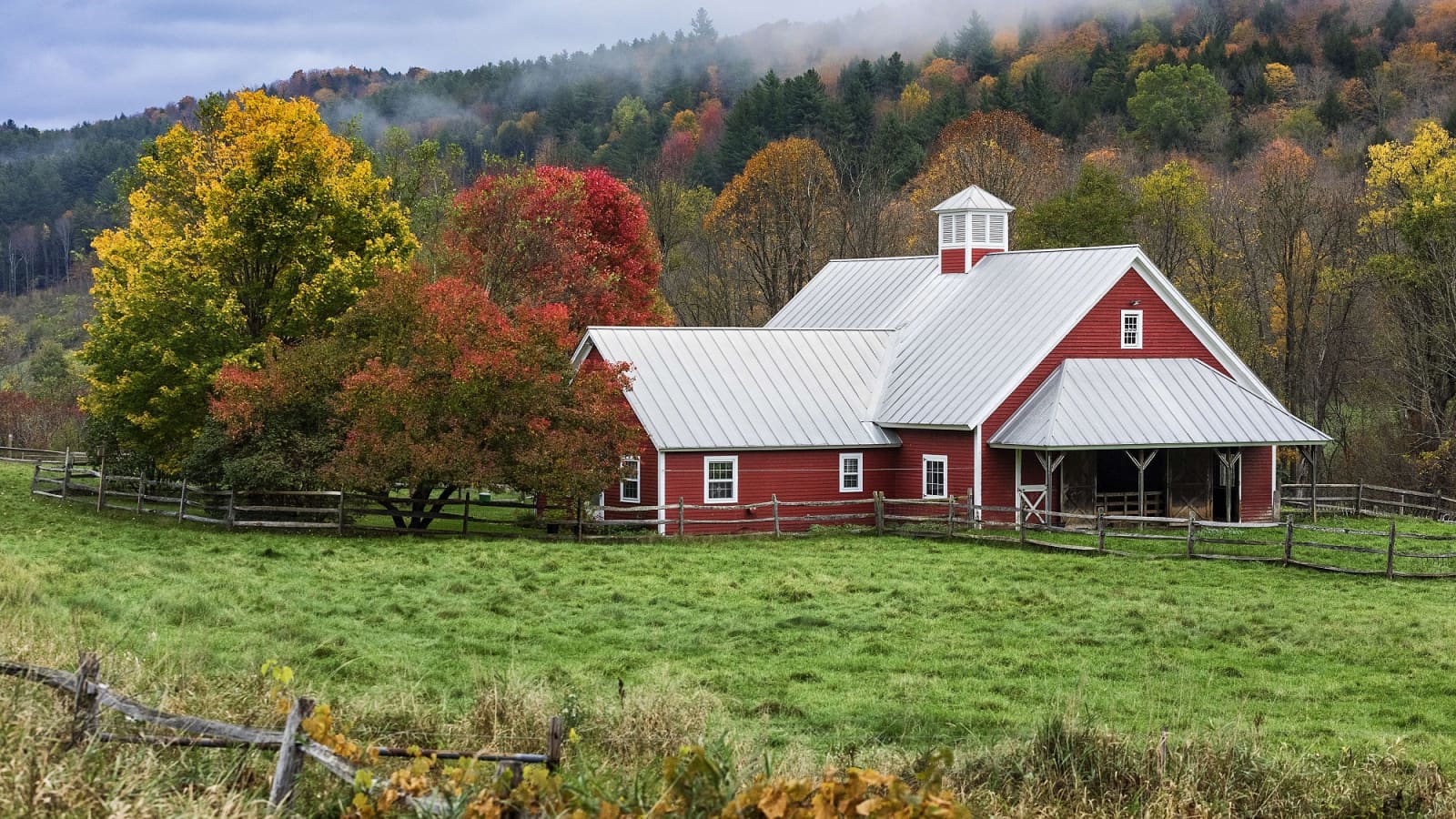 A red barn