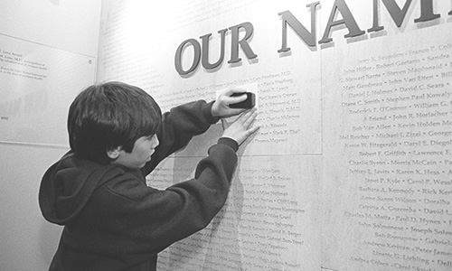 Our Names - The Plaque