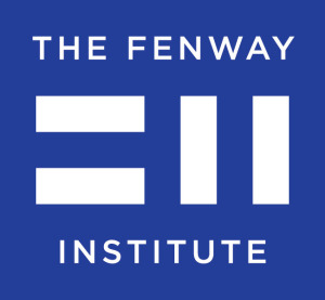 The Fenway Institute rectangular blue logo with white lettering