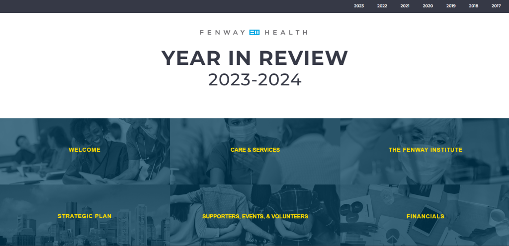 Annual Report Screenshot