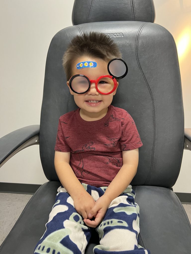 Child eye exam photo