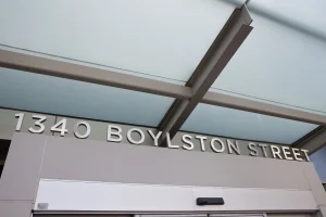 Photograph of Fenway Health's 1340 Boylston Street entrance
