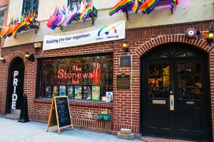Photo of the exterior of the historic Stonewall Inn in New York City